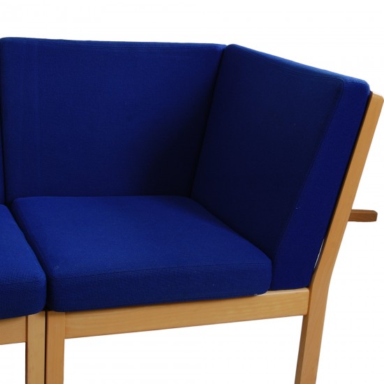 For Sale | Hans Wegner GE-280 modular sofa in blue fabric